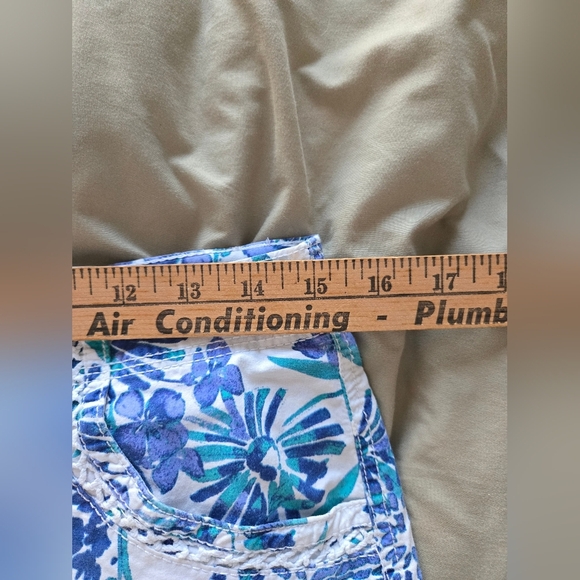 St. Johns Bay Floral Blue and Green Skort - Picture 6 of 6